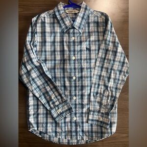 Old Navy plaid long sleeve button down shirt size Large
